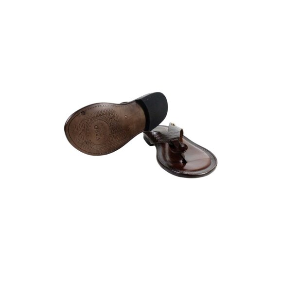 Aron Brown Mens Italian Leather Sandals Shoes main image 6
